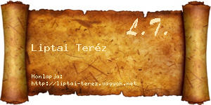 Liptai Teréz névjegykártya