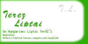 terez liptai business card